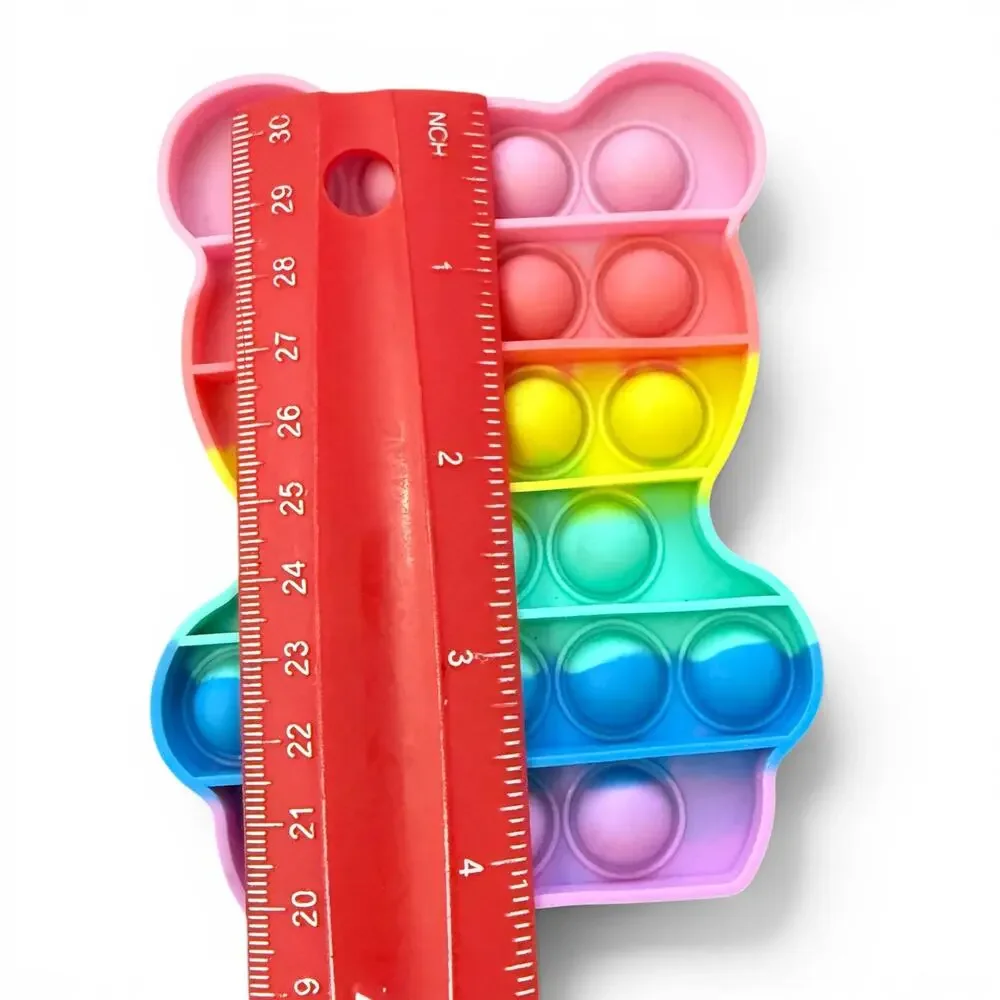 Push Pop Bubble Sensory Rainbow Bear Unicorn Toy